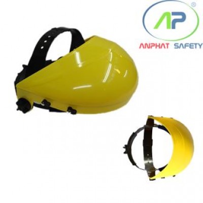 Nón bảo hộ (màu vàng), kết hợp với tấm che mặt FC